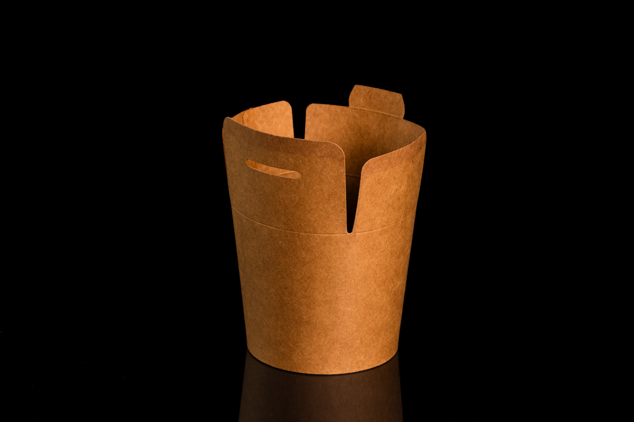 Kebab box, tésztás papírdoboz barna KRAFT 750ml